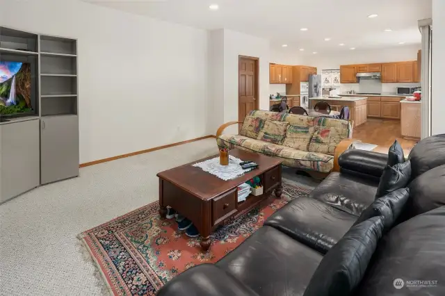 Family Room & Kitchen with eating space