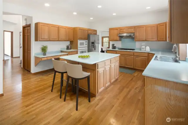 Virtual staged Kitchen with island