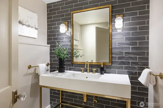 Remodeled bathroom on the lower level