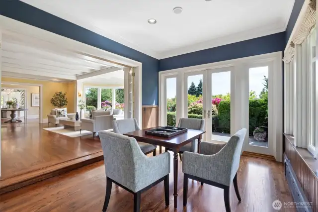 Imagine your next gathering? This space is big enough for a game table! Mahjong?
