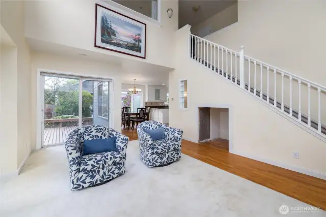 Upper floor also has large windows for natural light on the second floor.
