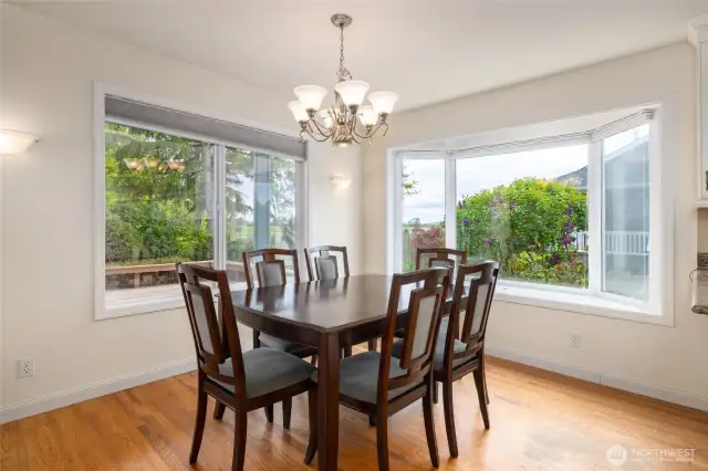 Dining room with a view of the garden