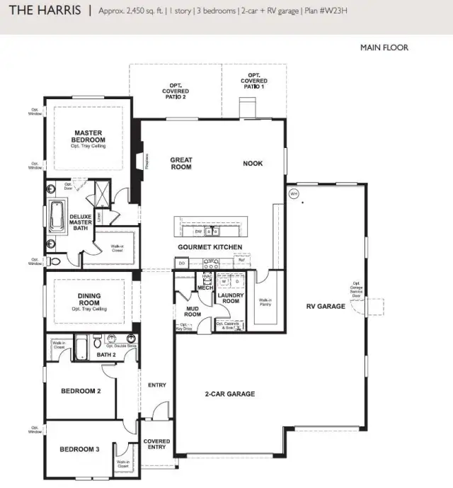 Single Story Living with Large RV Bay Garage