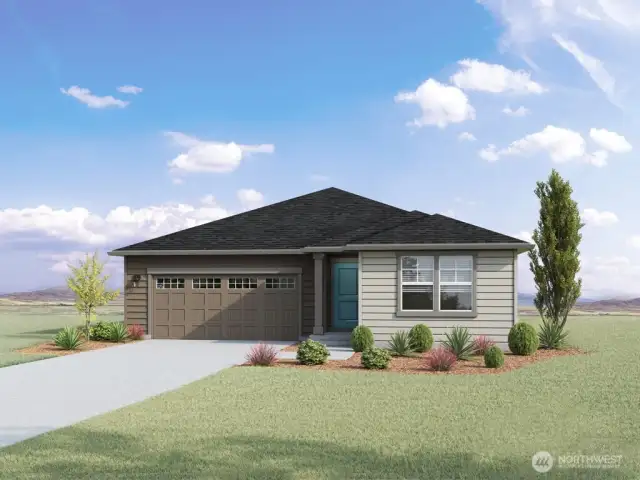 Rendering of a similar home. Colors and materials may vary.