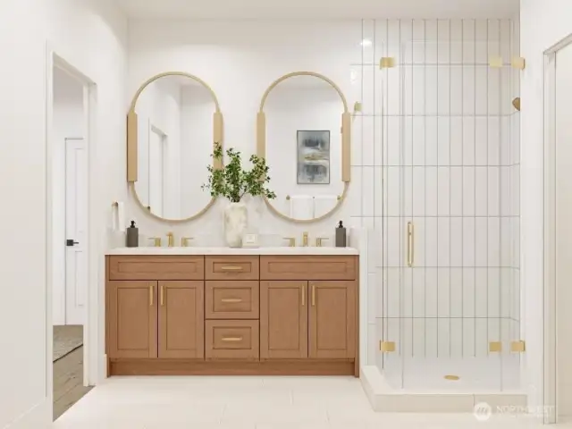 Primary bath (artist rendering)