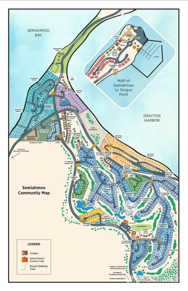 Map of the Semiahmoo Community