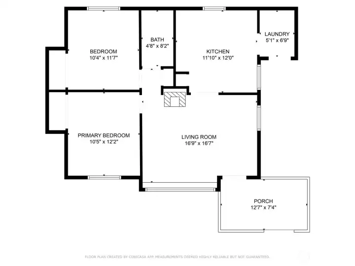 Floor plan of main house