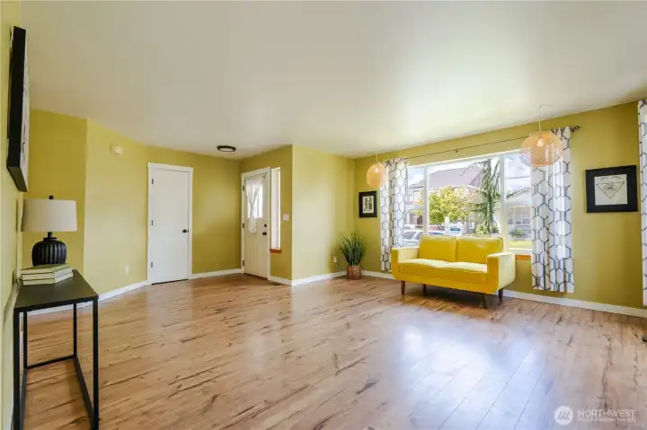 Updated flooring and trim.