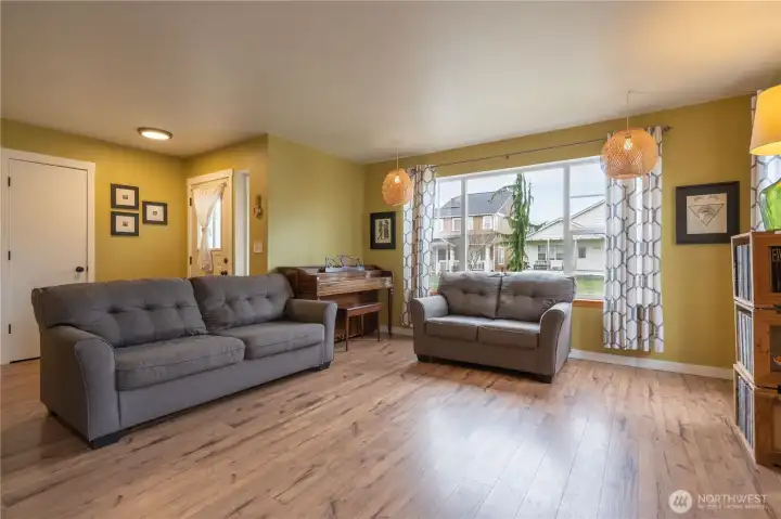 The home is light and bright.