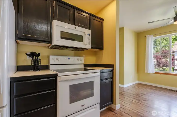 The home comes with newer appliances.