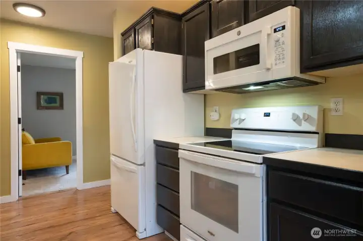 Open door is bedroom #1 or office.