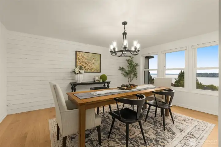 Dining room with sweeping views!