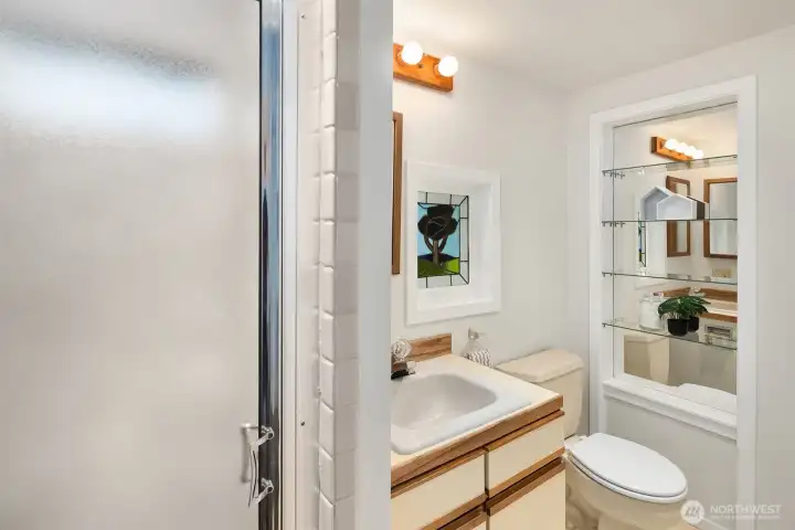 Main floor 3/4 Bath.