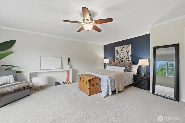You'll appreciate this spacious primary bedroom