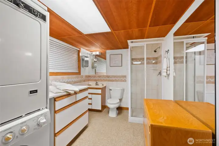 3/4 Bath with Shower, and Washer/Dryer