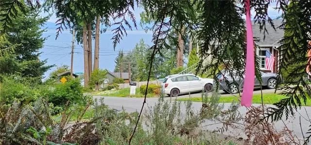 View from corner of property