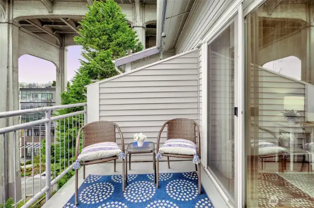 South facing deck