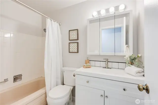 Main Hall Bath with New Vanity