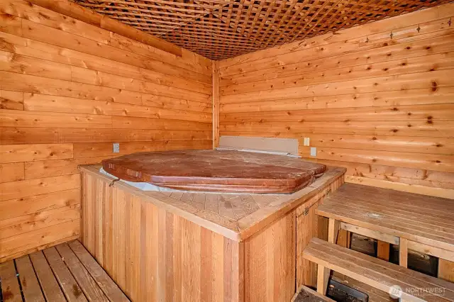Sellers never used the hot tub while living here but for the right person this could be re-imagined or just more storage.