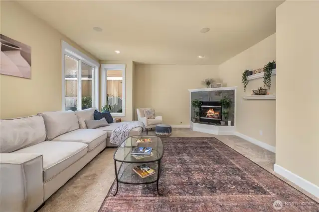 Family room with tons of daylight