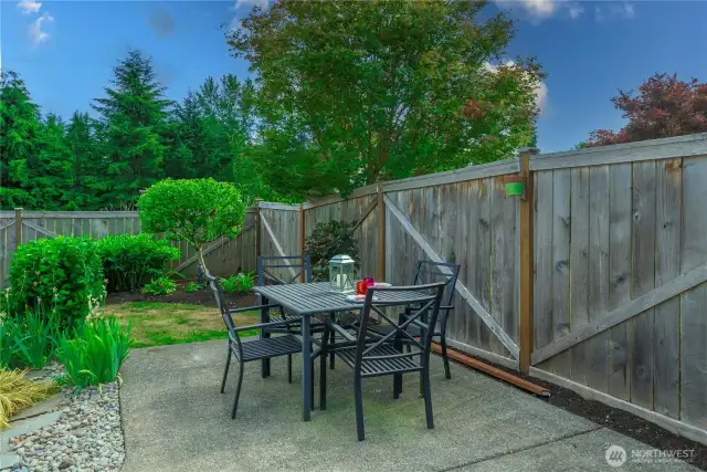Extra space for eating outside
