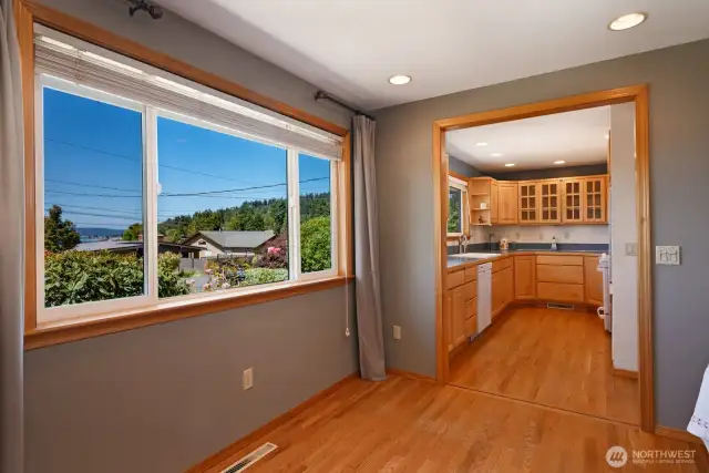 Dining room off kitchen,