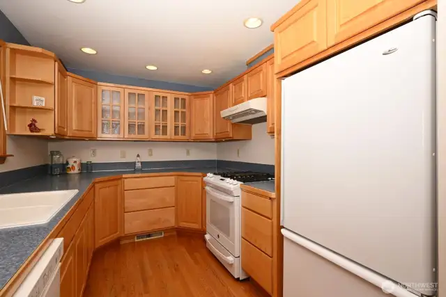 Kitchen with plenty of cabinets.