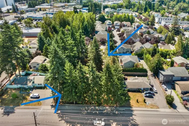 view of lot from the North