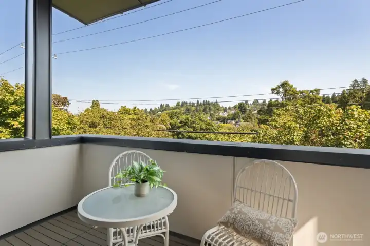 Tree house views and ultimate privacy from your primary suite deck