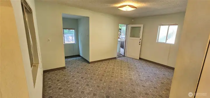 Looking back toward front door