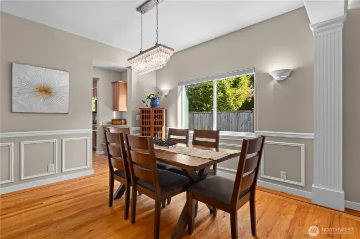 Formal dining room just off the Butler's pantry