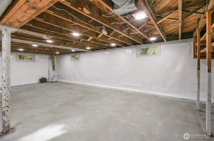 All new sump pump installed and water proofed in January of 2025.