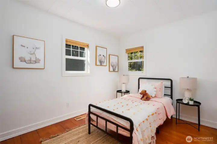 Second bedroom with plenty of natural light.