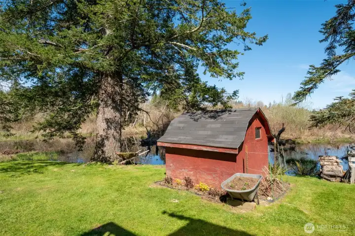 Could be an extra shed or a chicken coop!