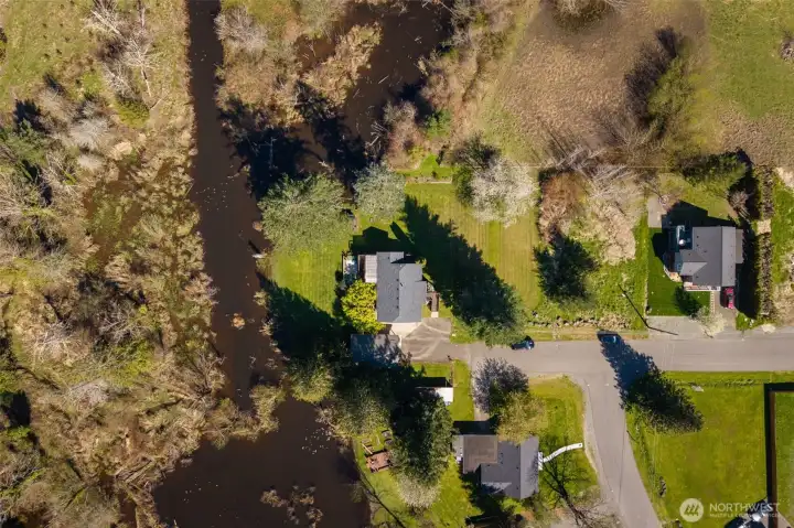 And you sit at the end of the street for even more privacy. (Current owner mows one county owned lot)