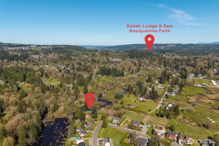 This home sits just south of Salish Lodge!