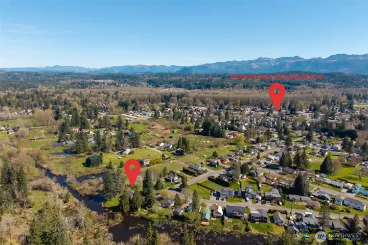 So close to historical downtown Snoqualmie and all it has to offer!