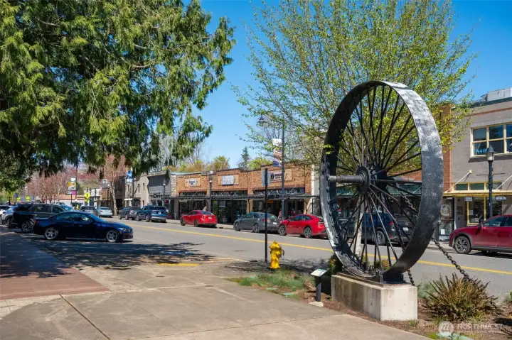 Historical downtown Snoqualmie shops and businesses.