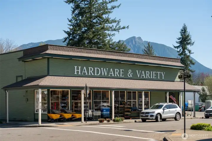 Historical downtown Snoqualmie shops and businesses.