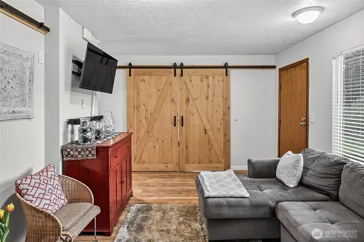 Sliding Doors to Bedroom/Bonus Room