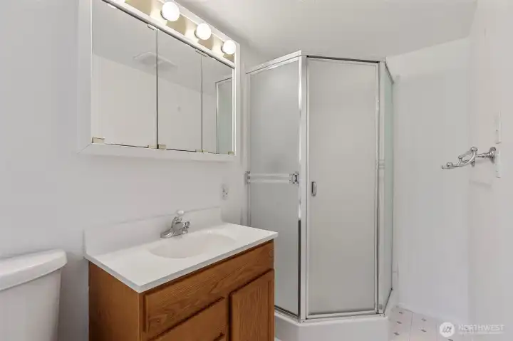 Main floor primary bath Main floor primary bath