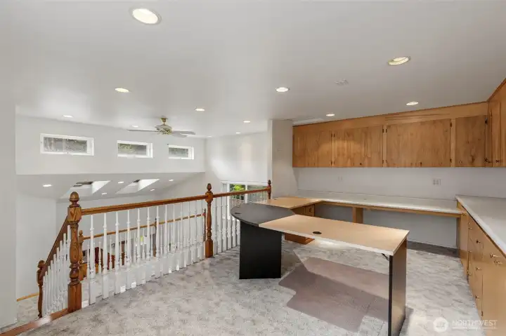 Upstairs home office Upstairs home office