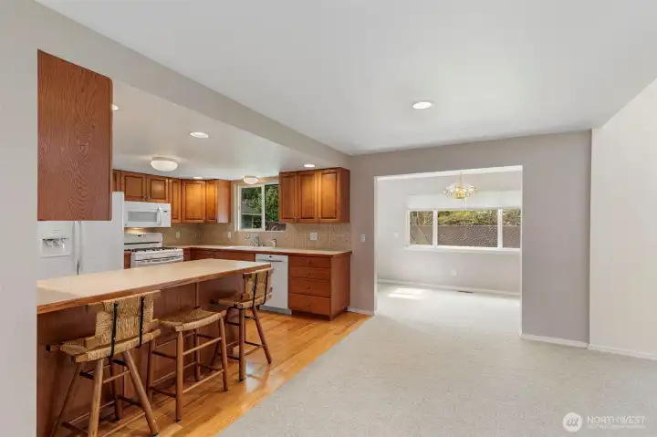 kitchen with eating bar kitchen with eating bar