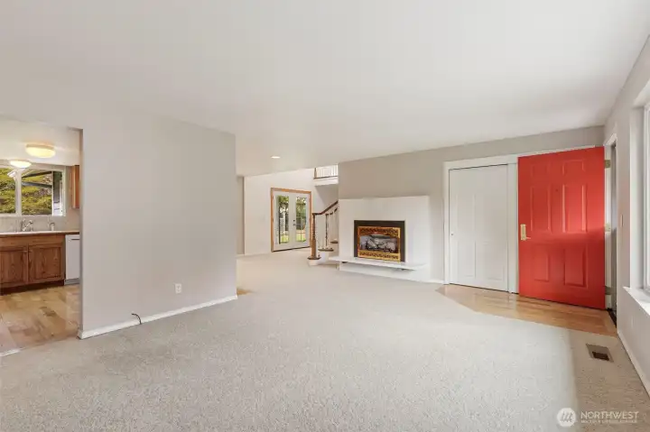 living room with gas fireplace living room with gas fireplace