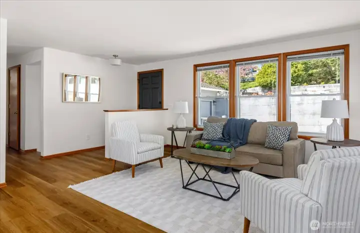 Entry and living area