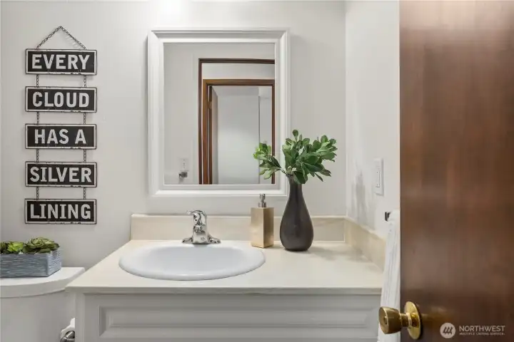 Full bathroom thoughtfully located for easy access.
