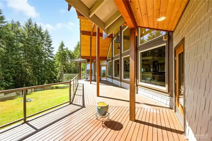 Brazilian hardwood deck.