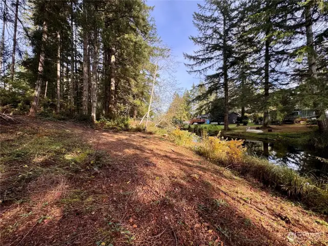 Large area at the shoreline to enhance for your summer fun. Great place to access a rowboat, a kayak or a paddle board.