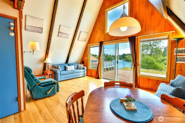 Cozy living area with abundant ligh