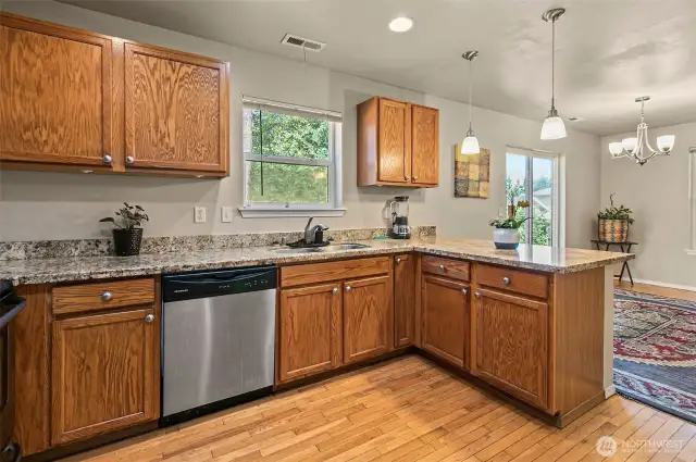 Kitchen Has Plenty Of Cabinets